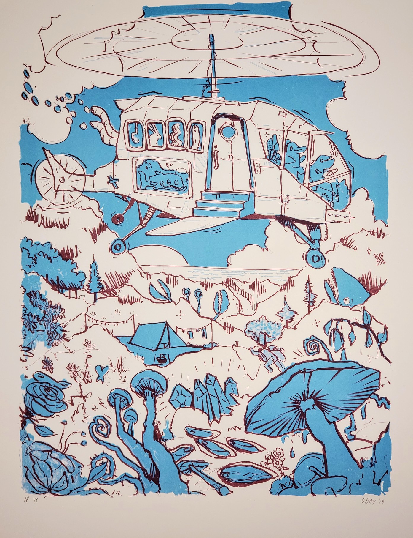 The Forager, 2019, 23" x 30"