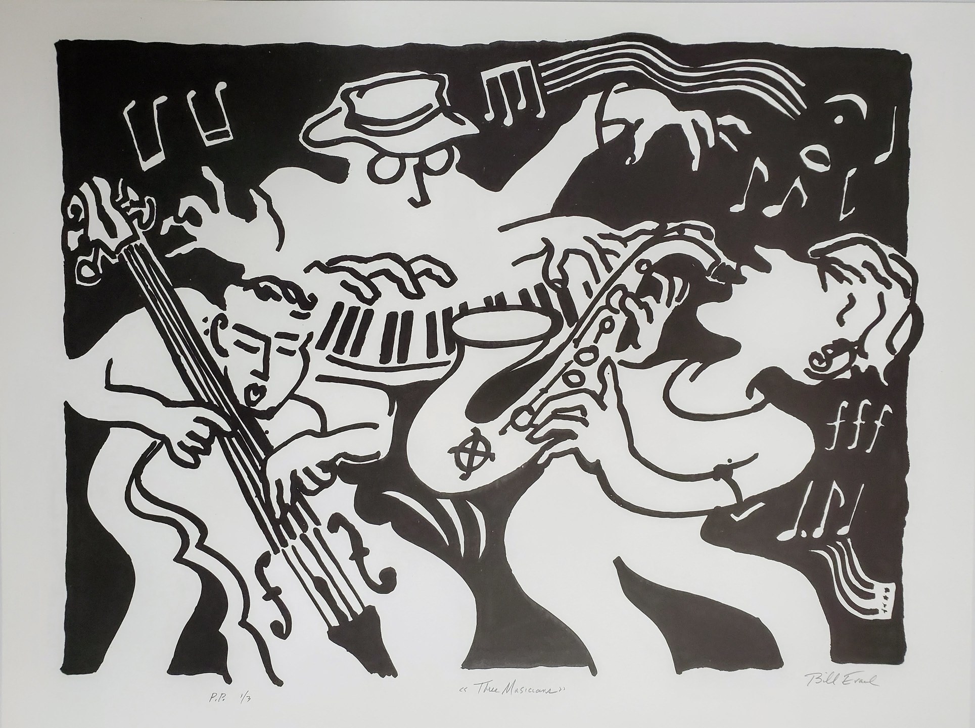Three Musicians by Bill Evaul