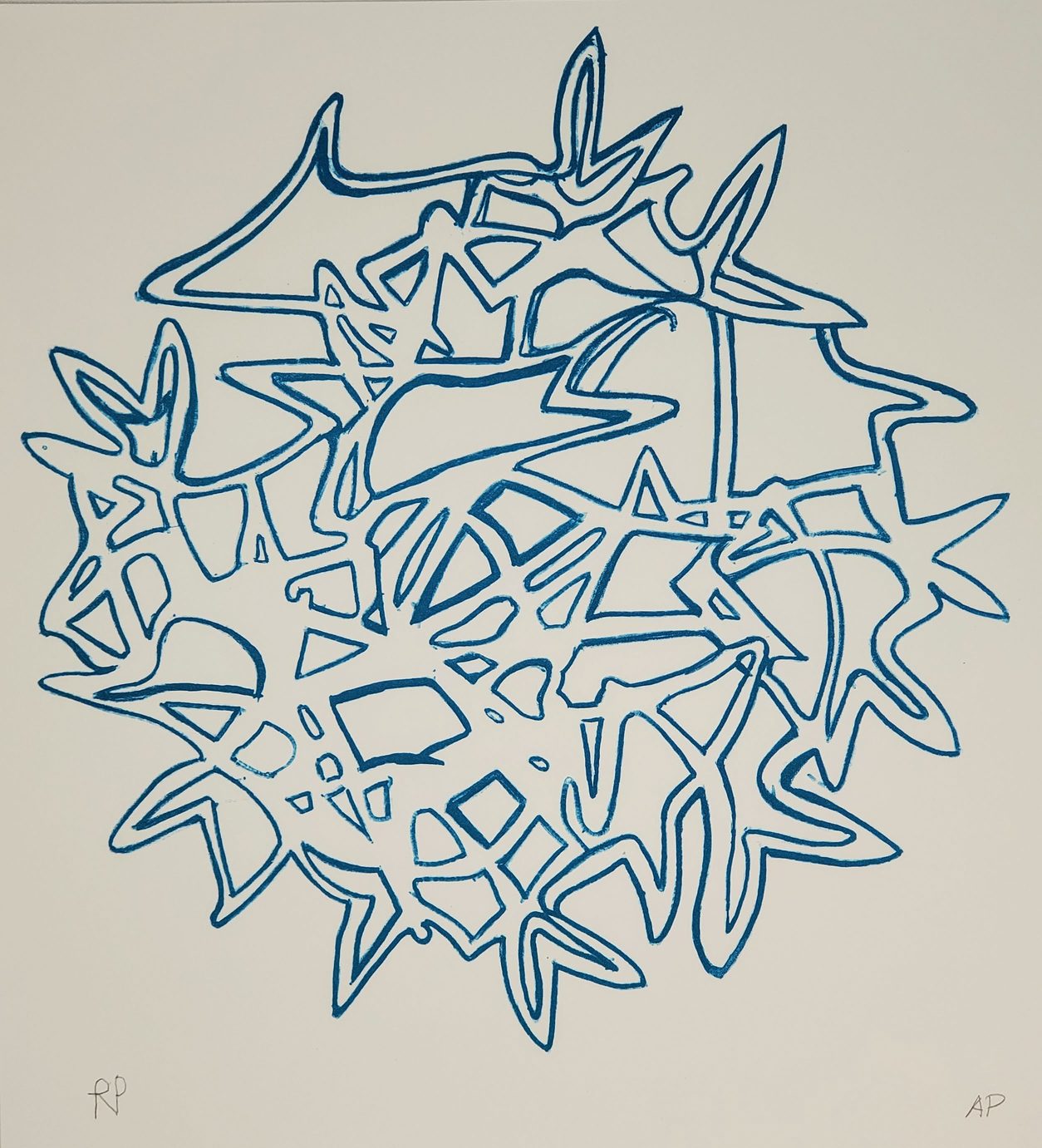 Nautical Blue, 2018, 23" x 30"